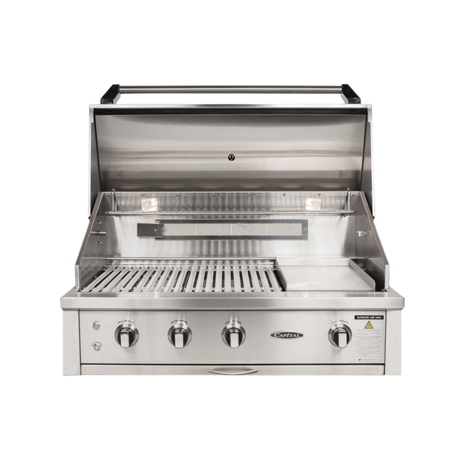 40'' Precision Built-In Open Grill BBQ with Solid Flat Plate - ACG40RBI.1N/L (Carton Damage)